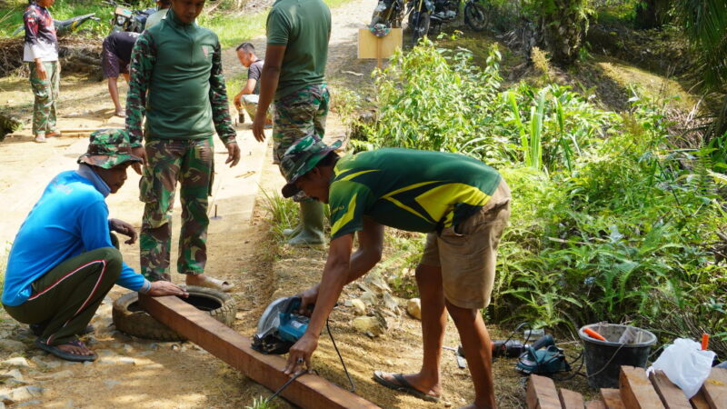 Satgas TMMD ke-127 Kodim 1015/Sampit Mulai Pekerjaan Sasaran Jembatan