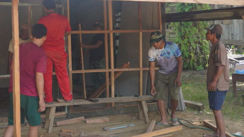 Satgas TMMD Reguler ke-127 Meski Hari Libur Terus Genjot Sasaran RTLH