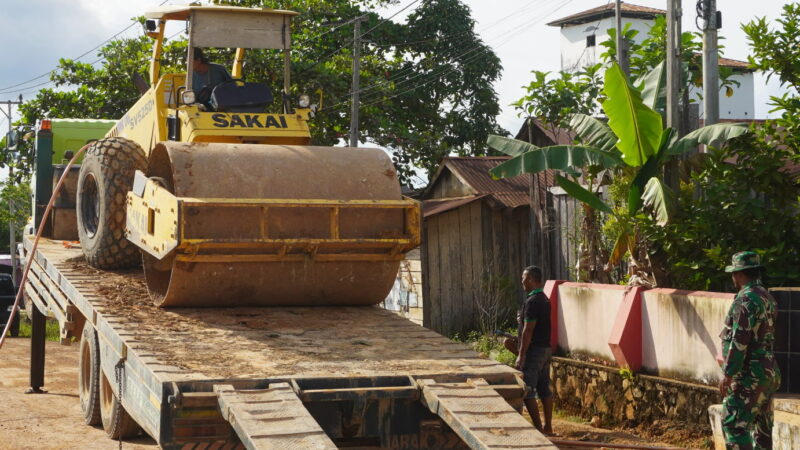 TMMD ke 127 Kodim 1015/Sampit Datangkan Alat Berat Bomag