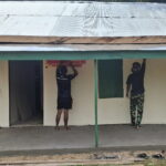 Satgas TMMD Ke 127, Memasuki Tahap Pengecatan RTLH Milik Ibu Tuminah