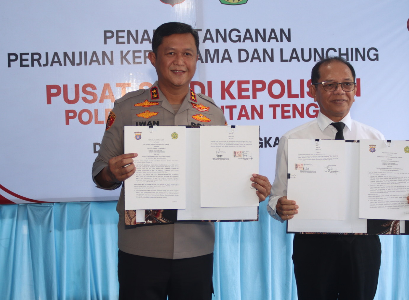 Perkuat Profesionalisme, Polda Kalteng Gandeng UPR Dirikan Pusat Studi Kepolisian