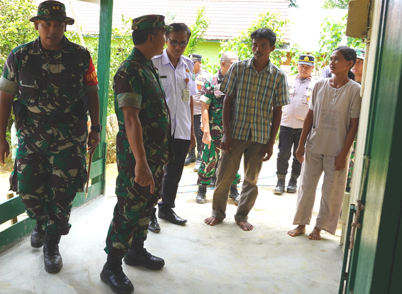 Tinjau Sasaran Fisik, Kasdam XXII/TB Melihat Langsung Hasil Satgas TMMD ke 127