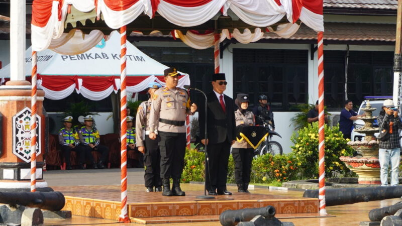 Komandan Kodim 1015/Sampit Hadiri Apel Gelar Pasukan Ketupat Telabang 2026