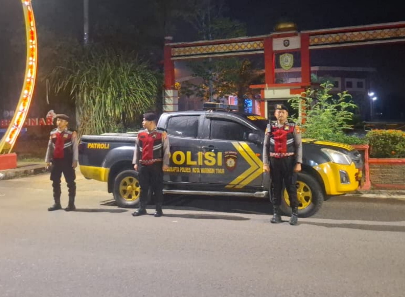 Jaga Sitkamtibmas Tetap Kondusif, Sat Samapta Polres Kotim Patroli Subuh Dibulan Ramadhan 1447H.