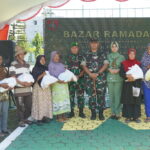 Korem 102/Pjg Bersama Kodim 1015/Sampit Gelar Bazar Ramadhan.