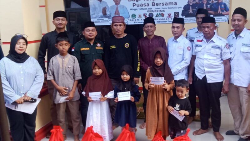 Karang Taruna (Katar) Desa Ranca Iyuh Kecamatan Panongan Gelar Acara Santunan Anak Yatim