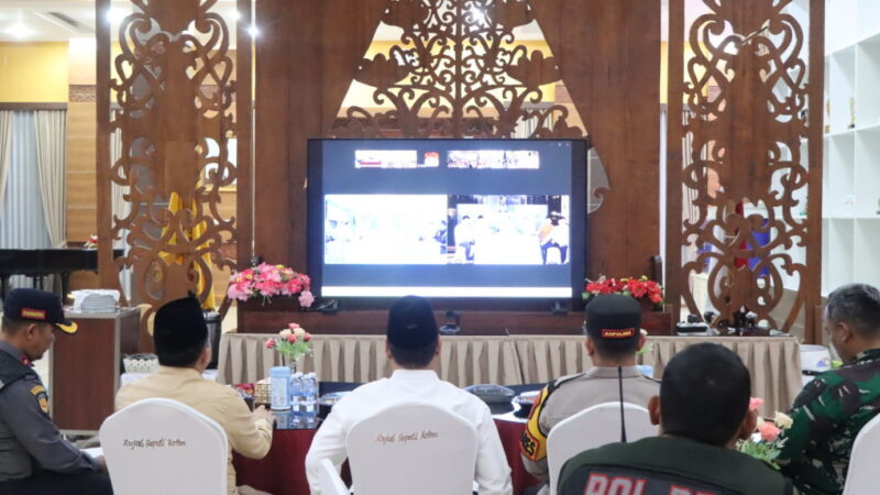 Kapolres Kotim Hadiri Zoom Meeting Pemantauan Sitkamtibmas pada Malam Menjelang Idul Fitri 1447 H