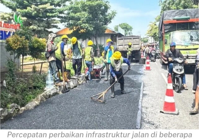Percepatan Perbaikan Infrastruktur Jalan 41 Titik di Sidoarjo Rampung Sebelum Lebaran, Terus Digenjot.