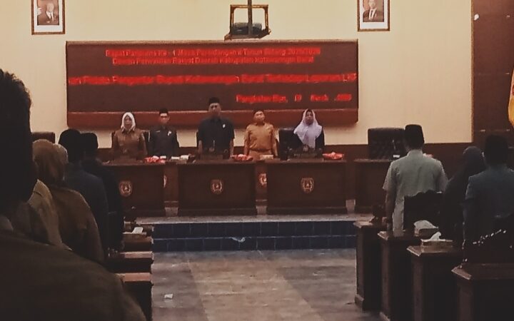 Bupati Kobar Sampaikan LKPJ 2025 di Rapat Paripurna DPRD, Ekonomi Daerah Tumbuh 5,68 Persen.