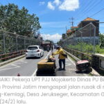 Proyek Pekerjaan Tambal Sulam Jalan Provinsi Sepanjang 73 Km di Mojokerto Dikebut