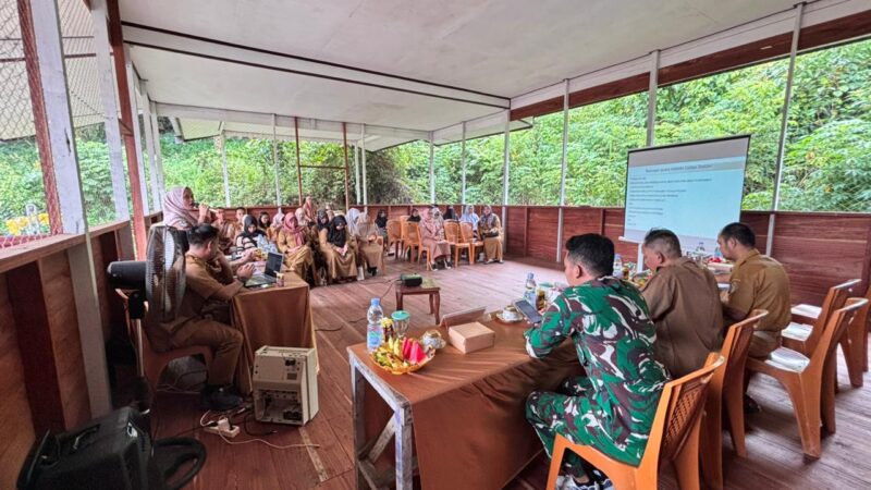 Babinsa Koramil 1015-10/Telaga Pulang Hadiri Lokakarya Lintas Sektor Bahas Percepatan Penurunan Stunting