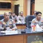Polres Kotim Mengikuti Vidio Conference, Kapolri Pimpin Anev Sitkamtibmas Terkini Dan Kesiapan Pengamanan Unras.