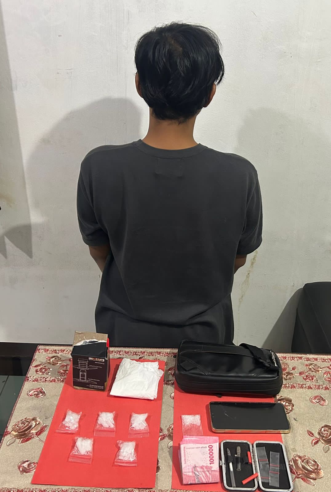 Unit Reskrim Polsek Ketapang Polres Kotim Amankan Mobil Daihatsu Sigra Bawa Sabu Seberat 27,06 Gram.