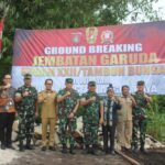 Dandim 1016/Palangka Raya Hadiri Ground Breaking Jembatan Perintis Garuda