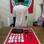 Pengedar Sabu Diamankan Satres narkoba Polres Kotim Saat Naik Motor Ditemukan Barbuk Sebanyak 51,00 Gram