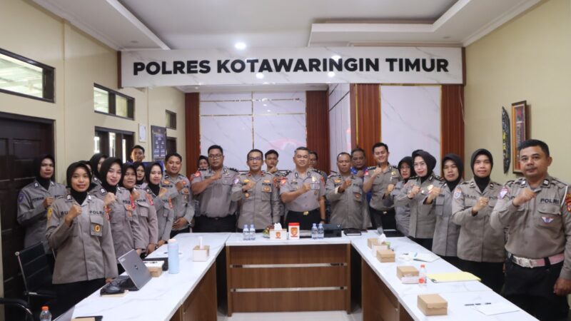 Polres Kotim Tingkatkan Kualitas Administrasi, Ikuti Asistensi Bidang Kesekretariatan Polda Kalteng
