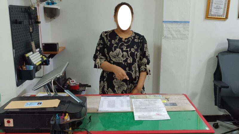 Polsek Baamang Ungkap Kasus Penggelapan Satu Unit Mobil PickUp Daihatsu Grand Max.