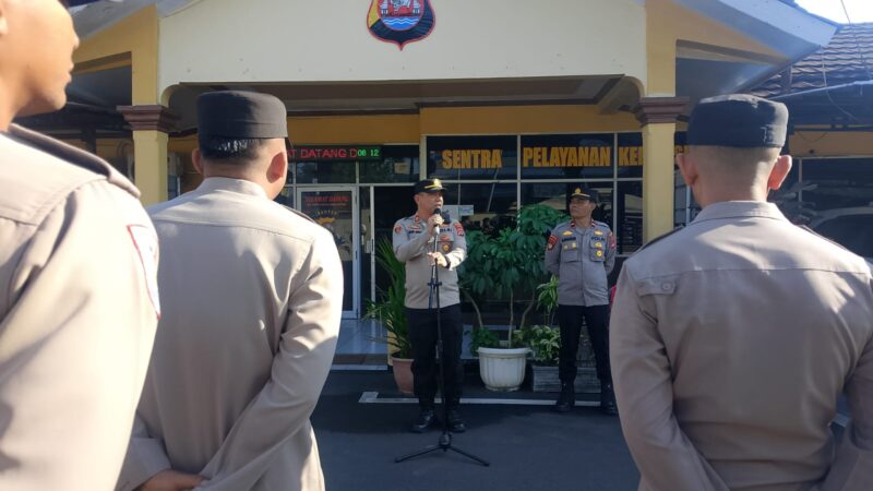 Kapolsek Tigaraksa Pimpin Apel Pagi, Tekankan Disiplin dan Pelayanan Prima