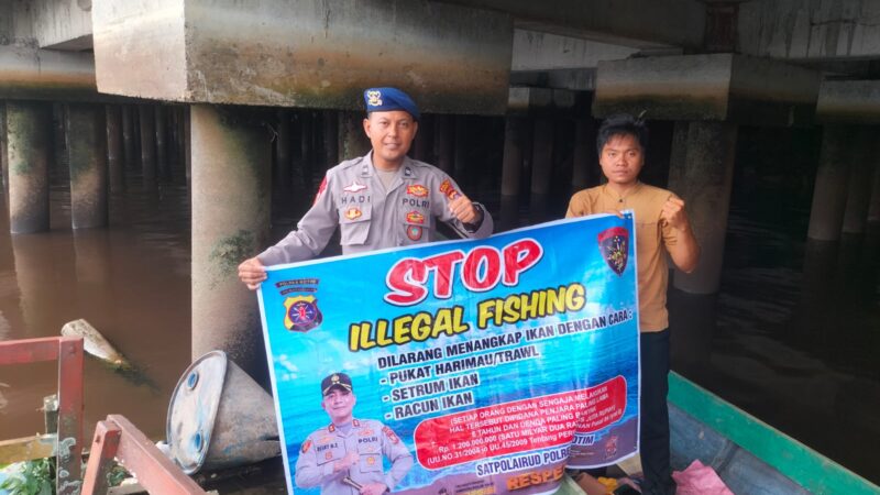 Satpolairud Polres Kotim Gencar Patroli Perairan, Wujudkan Kamtibmas Sungai Mentaya Tetap Kondusif