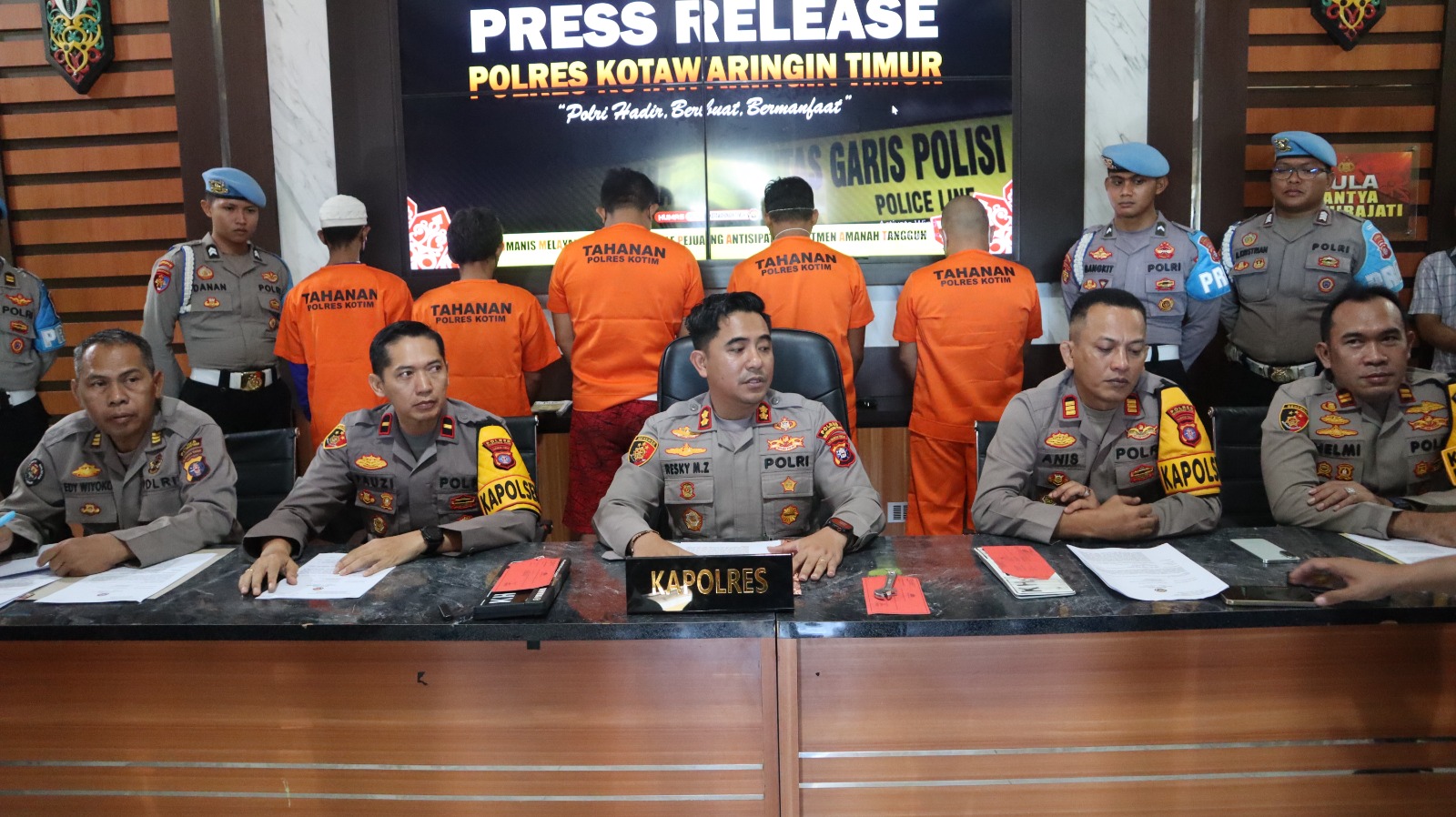 Curanmor dan Penggelapan Terungkap, Polres Kotim Amankan Pelaku dan BB