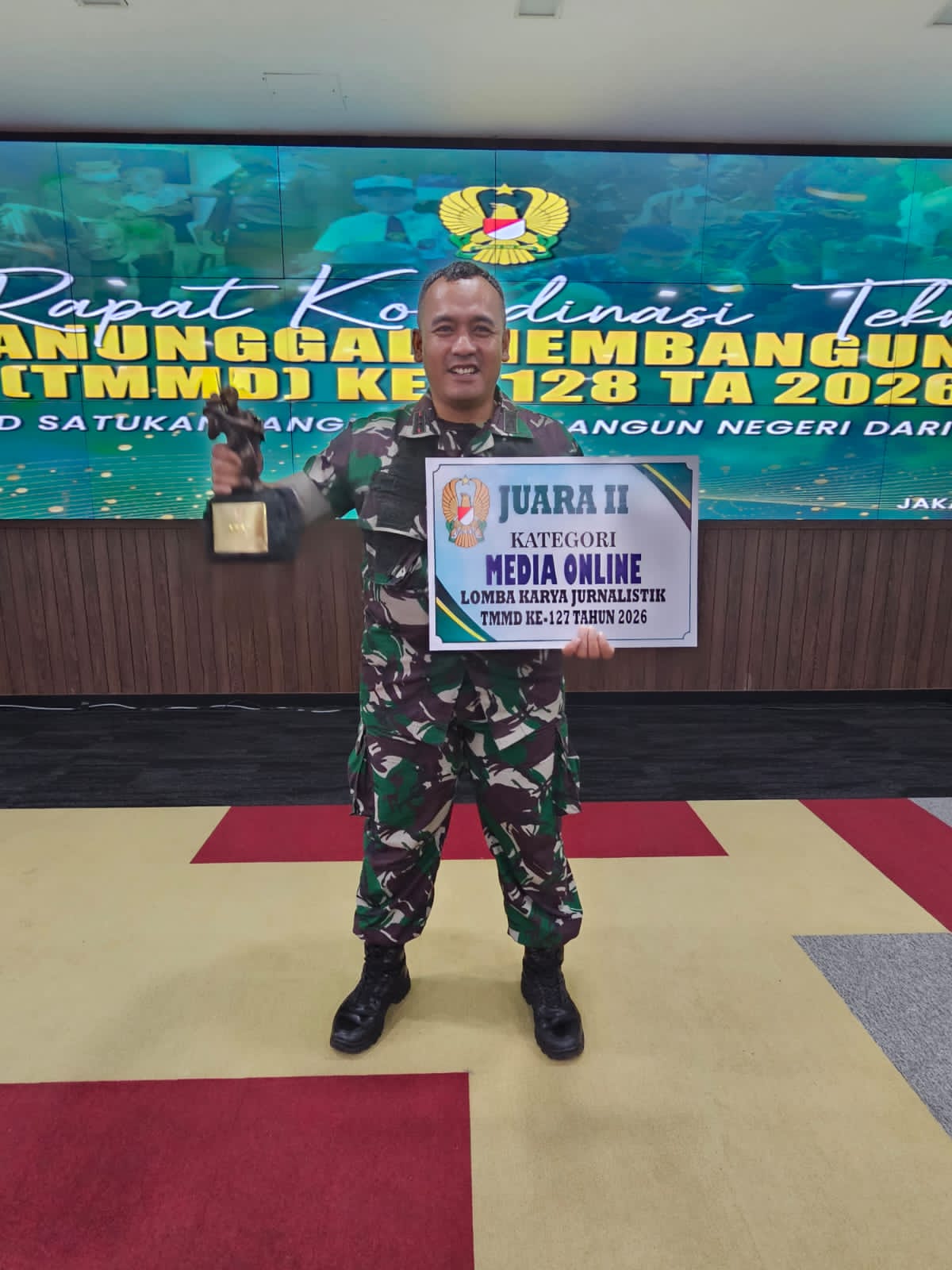 Kodim 1015/Sampit Sabet Juara II Lomba TMMD Ke 127 TA 2026 Tingkat Nasional