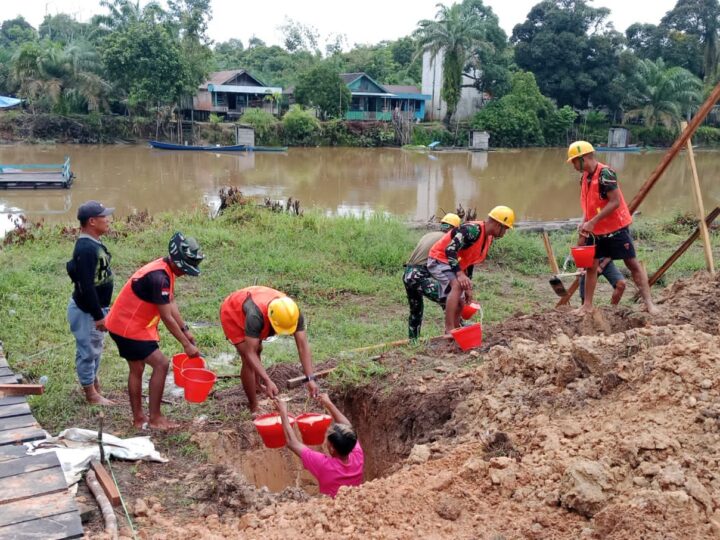 Tangan-Tangan Terampil Yang Tak Kenal Lelah, Pembangunan Jembatan Garuda Di Wilayah Kodim 1015/Sampit