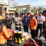 Waka Polres Kotim Pimpin Apel Gelar Pasukan Dan Sarpras Kesiapan Penanggulangan Bencana Alam Karhutla