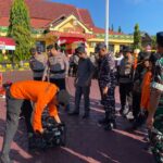 Kompi 3 Batalyon B Pelopor, Hadiri Apel Gelar Pasukan dan Sarpas Kesiapan Penanggulangan Karhutla di Wilkum Polres Kobar