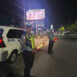 Saat Rotator Menyala, Sampit Terjaga Satlantas Polres Kotim Rutin Patroli Malam Anti Gangguan
