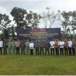 UPACARA PEMBUKAAN TMMD BERLANGSUNG KHIDMAT DENGAN BUPATI KOTAWARINGIN BARAT Hj.NURHIDAYAH ,SH.MH.