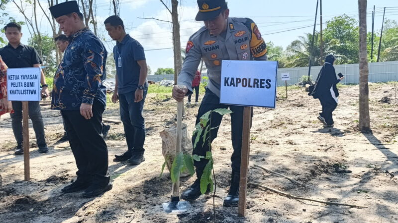 Polres Kotim Hadiri Peletakan Batu Pertama SD Alam Bumi Khatulistiwa, Usung Konsep Belajar Bersama Alam