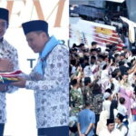Wabup Gagarin Sumrambah Resmi Melepas Keberangkatan 244 Jemaah Calon Haji Kabupaten Pacitan Menuju Asrama Haji Surabaya.