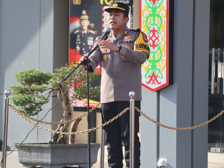 Pimpin Apel Perdana, Kabag Ops Polres Kotim Tekankan Kedisiplinan dan Penjagaan Ketat Mako