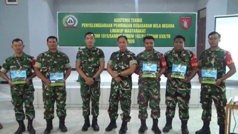 Kodim 1015/Sampit Sambut Tim Asistensi Teknis Penyelenggaraan Pembinaan Wawasan Kebangsaan