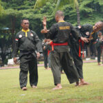 Ujian Kenaikan Tingkat sabuk hitam PSM prajurit Jajaran Kodam Jaya di Korem 051/WKT