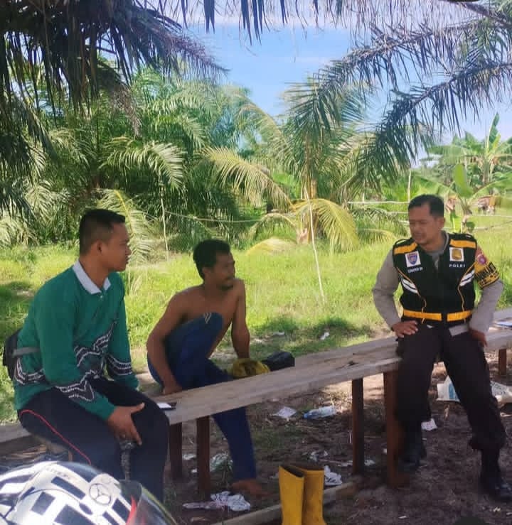 POLSEK KUMAI SAMBANGIN WARGA DESA BINAAN DESA SABUAI