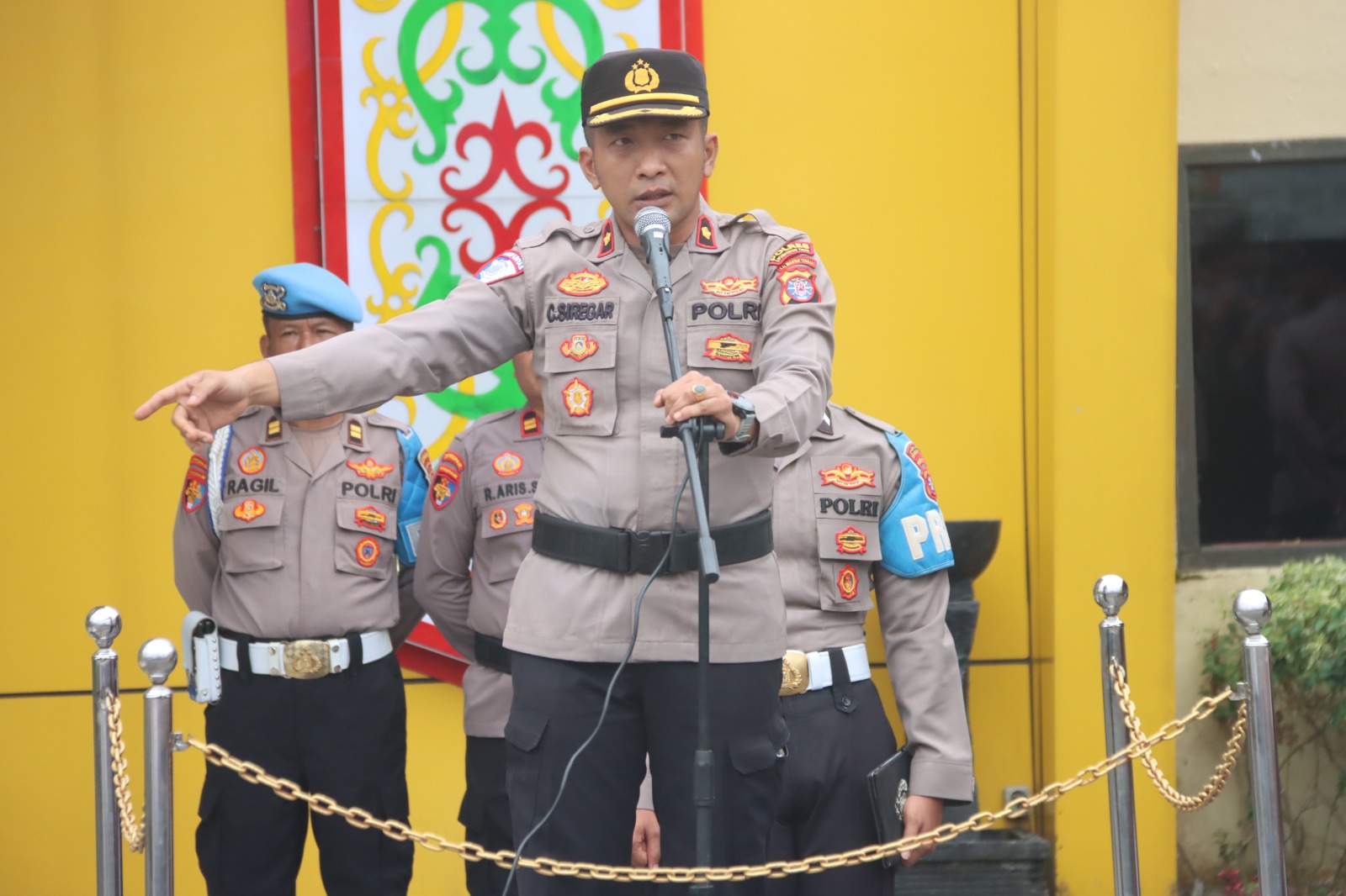 Persiapan Matang, Wakapolres Kotim Pimpin Apel Pagi Jelang Kunjungan Kerja Wakapolda Kalteng