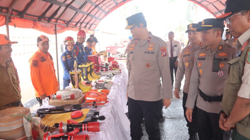 Wakapolda Kalteng Cek Kesiapan Personel dan Peralatan Karhutla di Polres Kotim