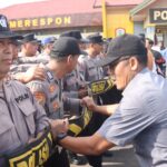 Jelang May Day, Kapolres Kotim Pimpin Apel Konsolidasi dan Evaluasi Simulasi Unras