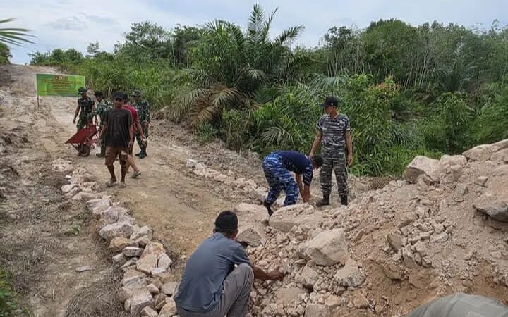 Kodim 1014/Pbun Peningkatan lnfrastruktur Jalan Jadi Prioritas TMMD 128