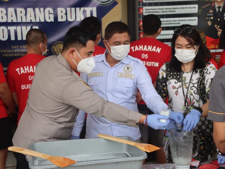 Polres Kotim Musnahkan 1,2 Kilogram Sabu, Ribuan Jiwa Terselamatkan dari Jerat Narkoba