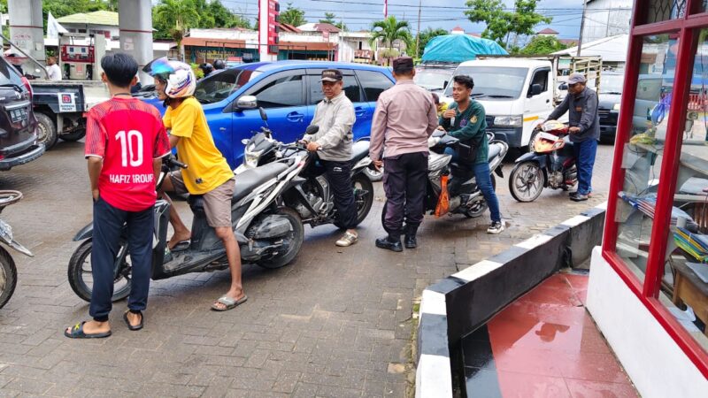 Cegah Penyalahgunaan, Polsek Jaya Karya Intensifkan Pengawasan BBM Bersubsidi di SPBU Samuda