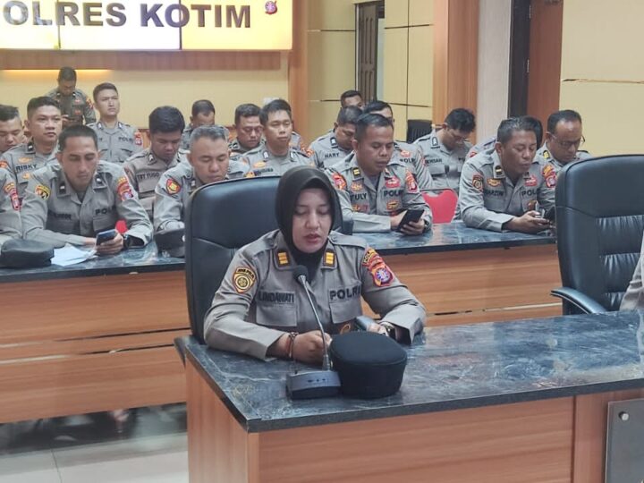 Tingkatkan Keimanan, Polres Kotim Gelar Binrohtal Serentak via Zoom