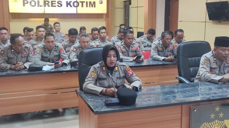 Tingkatkan Keimanan, Polres Kotim Gelar Binrohtal Serentak via Zoom