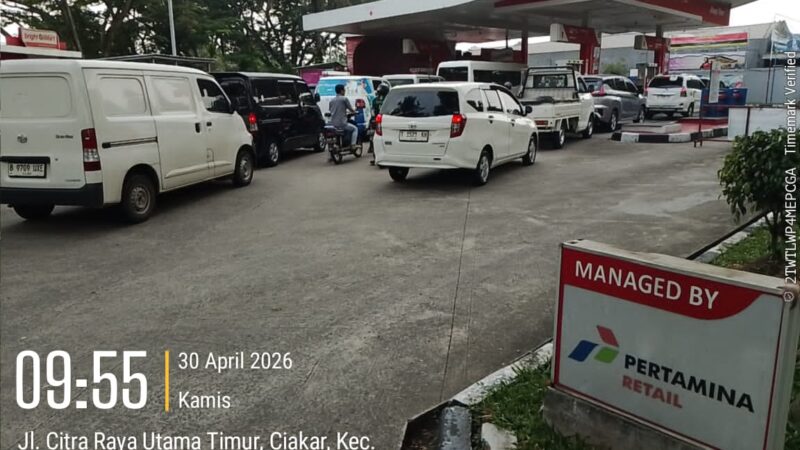 Polsek Panongan Pastikan Stok BBM Aman, Lakukan Monitoring di Sejumlah SPBU