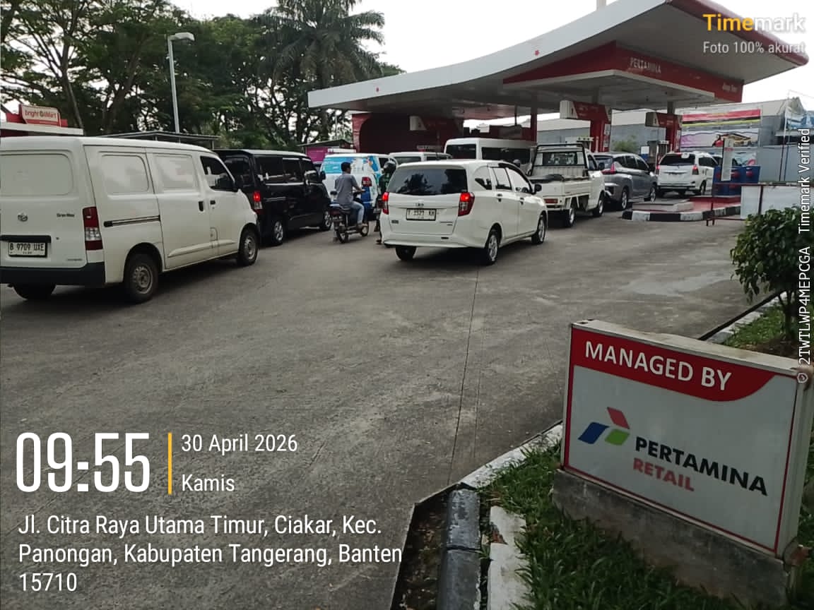 Polsek Panongan Pastikan Stok BBM Aman, Lakukan Monitoring di Sejumlah SPBU