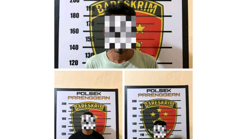 Tiga Orang Pencuri diAmankan Polsek Parenggean Berserta 127 Janjang Buah Sawit dan Satu Unit Mobil PickUp Suzuki Carry.