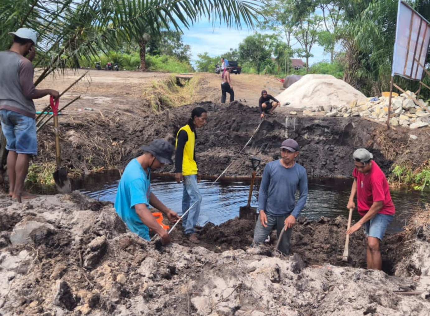 Jembatan Perintis Garuda Palangka Raya Mulai Dikerjakan
