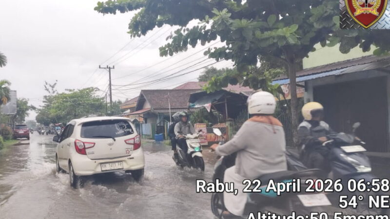 Sampit Dikepung Banjir, Jalan Cristopel Mihing dan Wolter Condrad Terendam