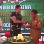 Dandim 1015/Sampit Menghadiri Kegiatan Ground Breaking Pembangunan Jembatan Perintis Garuda